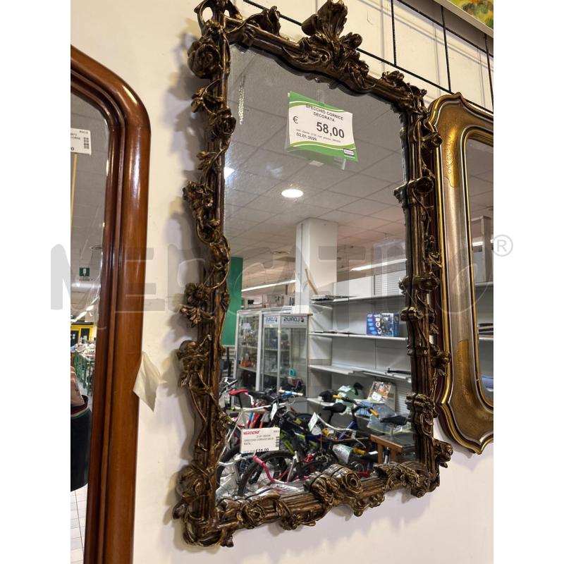 SPECCHIO CORNICE DECORATA  | Mercatino dell'Usato Colleferro 1