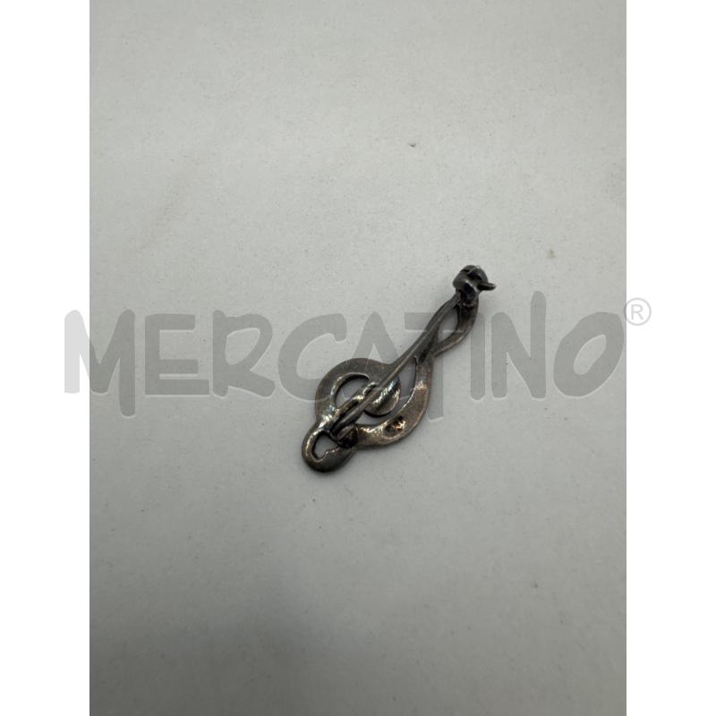 SPILLA ARG935 NOTA MUSICALE ZIRONI NERI | Mercatino dell'Usato Colleferro 2