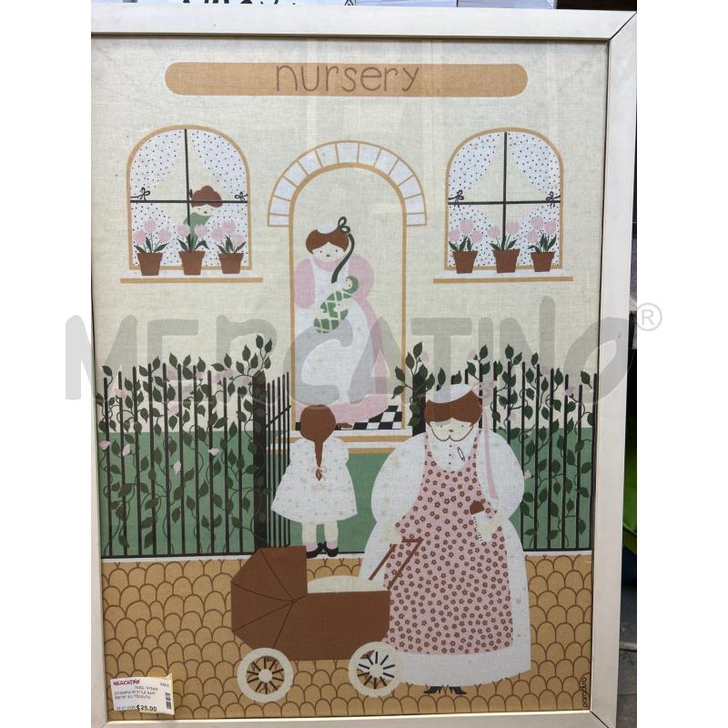 STAMPA IN STILE NAIF/RETR' SU TESSUTO NURSERY | Mercatino dell'Usato Colleferro 1