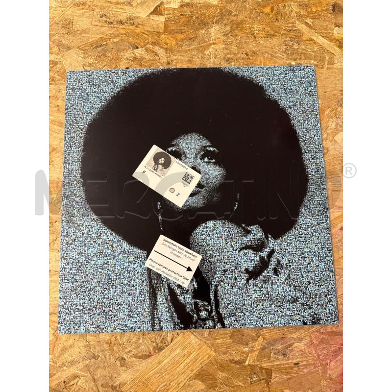 STAMPA MUSICALE IN PIXEL ART ANGELA DAVIS | Mercatino dell'Usato Colleferro 1
