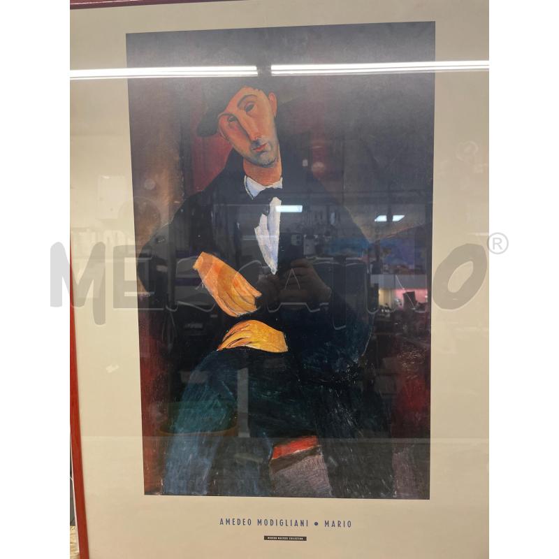 STAMPA RIPRODUZIONE SOGGETTO UOMO MODIGLIANI | Mercatino dell'Usato Colleferro 1