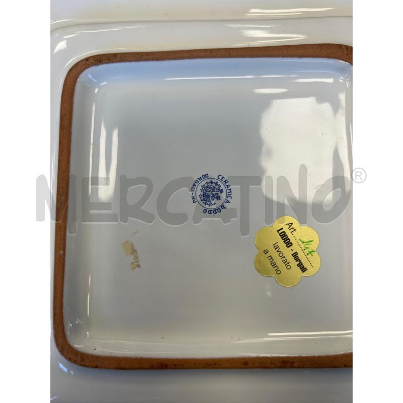 SVUOTA TASCHE TASCHE QUADRATO IN CERAMICA DIPINTO A MANO  | Mercatino dell'Usato Colleferro 2