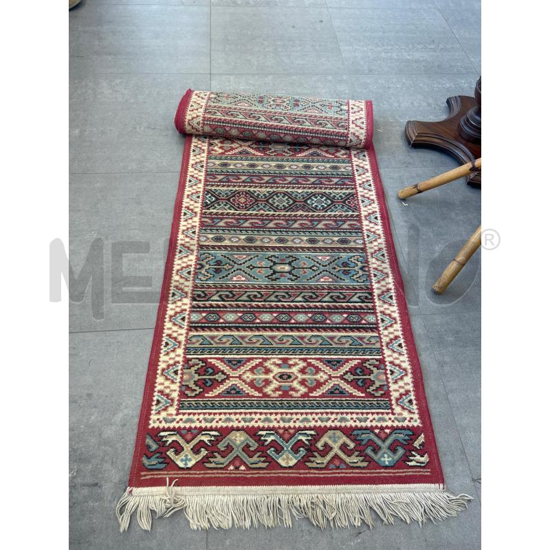 TAPPETO GUIDA 280X70 ROSSO DISEGNO STILE ORIENTALE | Mercatino dell'Usato Colleferro 1