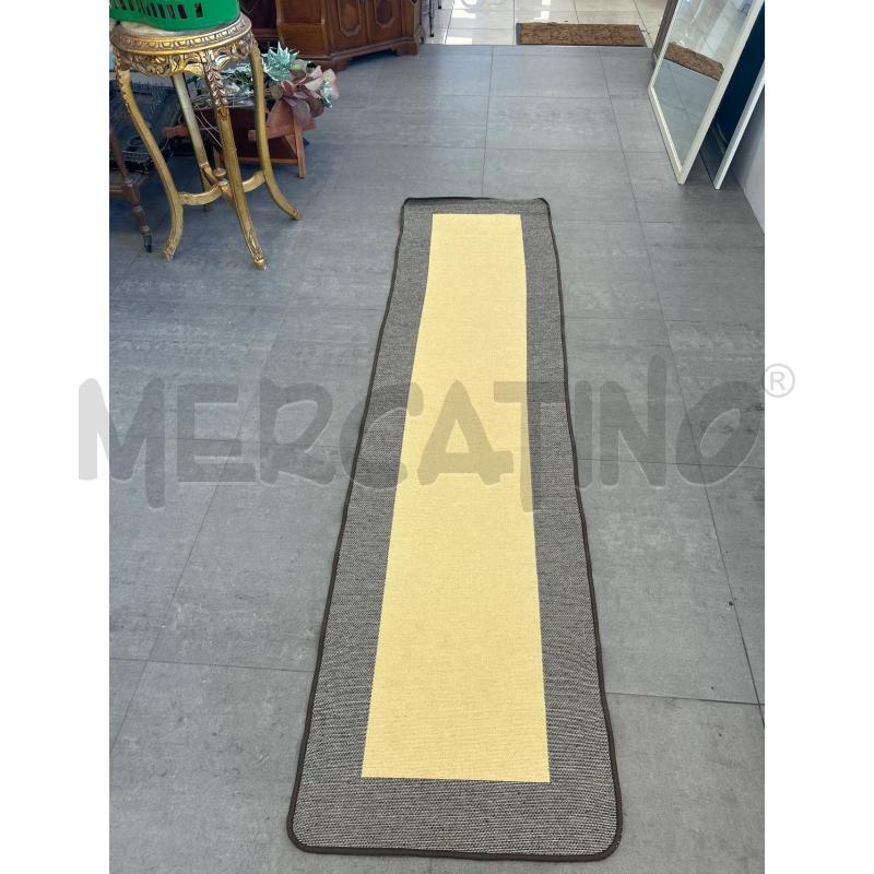 TAPPETO GUIDA BEIGE MARRONE 50X220 CM | Mercatino dell'Usato Colleferro 1