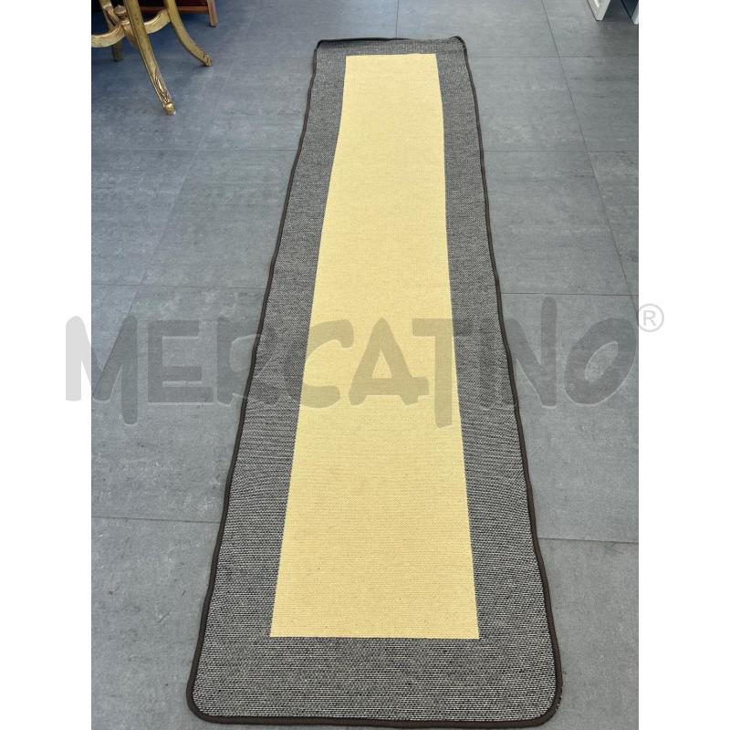 TAPPETO GUIDA BEIGE MARRONE 50X220 CM | Mercatino dell'Usato Colleferro 2