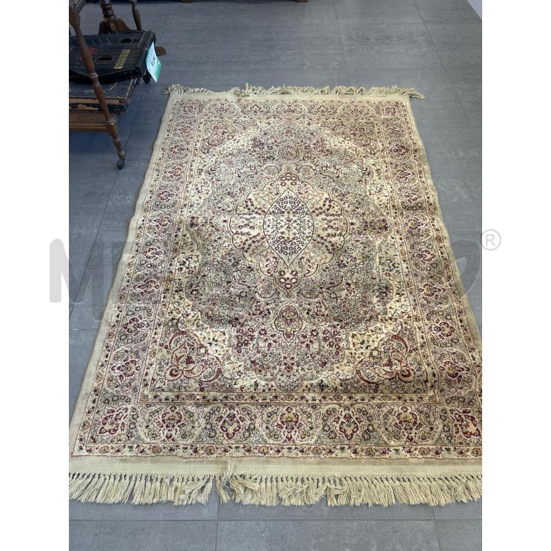 TAPPETO STILE PERSIANO CHIARO DISEGNI ROSSI BORDEAUX 210X135 | Mercatino dell'Usato Colleferro 1