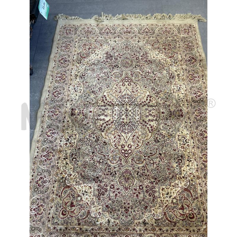 TAPPETO STILE PERSIANO CHIARO DISEGNI ROSSI BORDEAUX 210X135 | Mercatino dell'Usato Colleferro 2