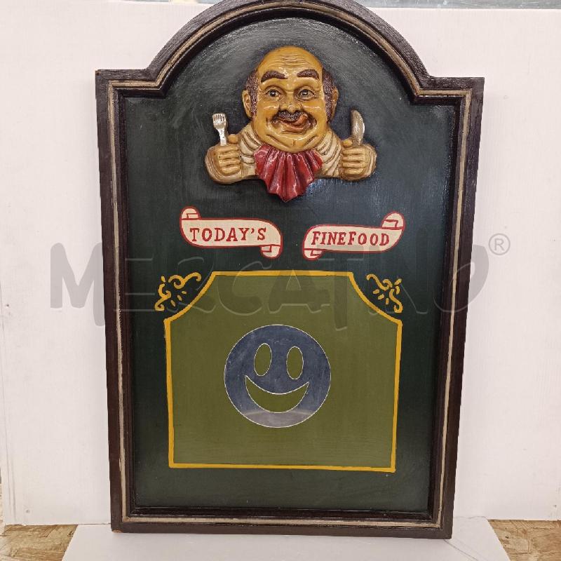 TARGA LEGNO DA PUB SMILE | Mercatino dell'Usato Colleferro 1