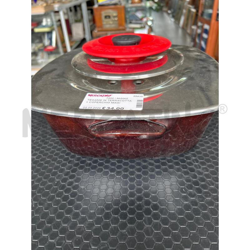 TEGAME IN TERRACOTTA + COPERCHIO MAGIC COOKER | Mercatino dell'Usato Colleferro 2