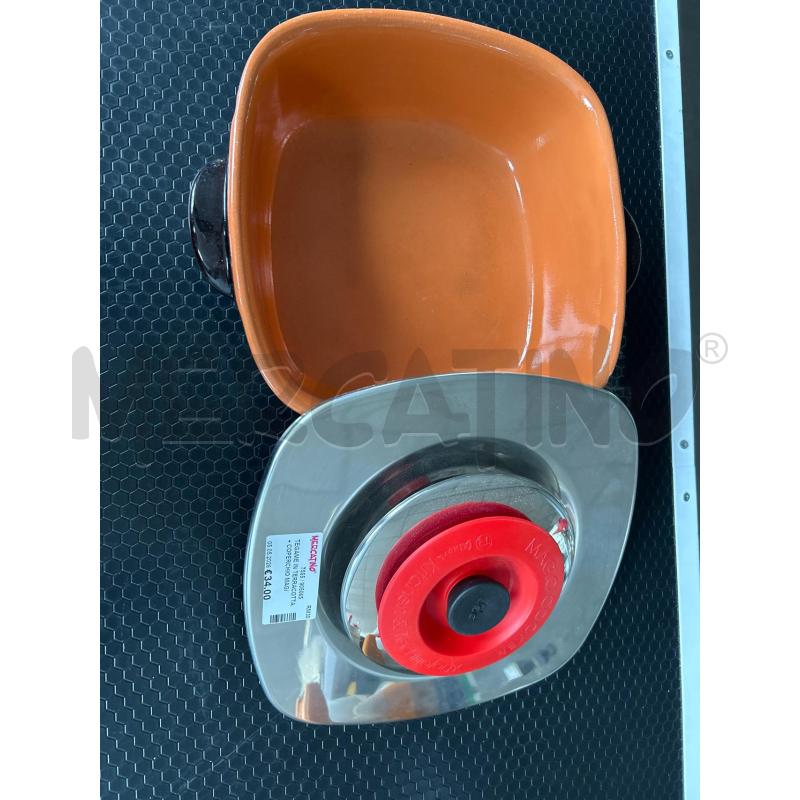 TEGAME IN TERRACOTTA + COPERCHIO MAGIC COOKER | Mercatino dell'Usato Colleferro 3