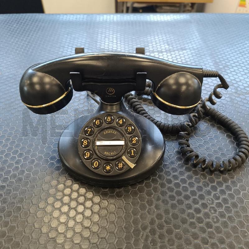 TELEFONO STILE VINTAGE MARCA MASTER NERO | Mercatino dell'Usato Colleferro 1