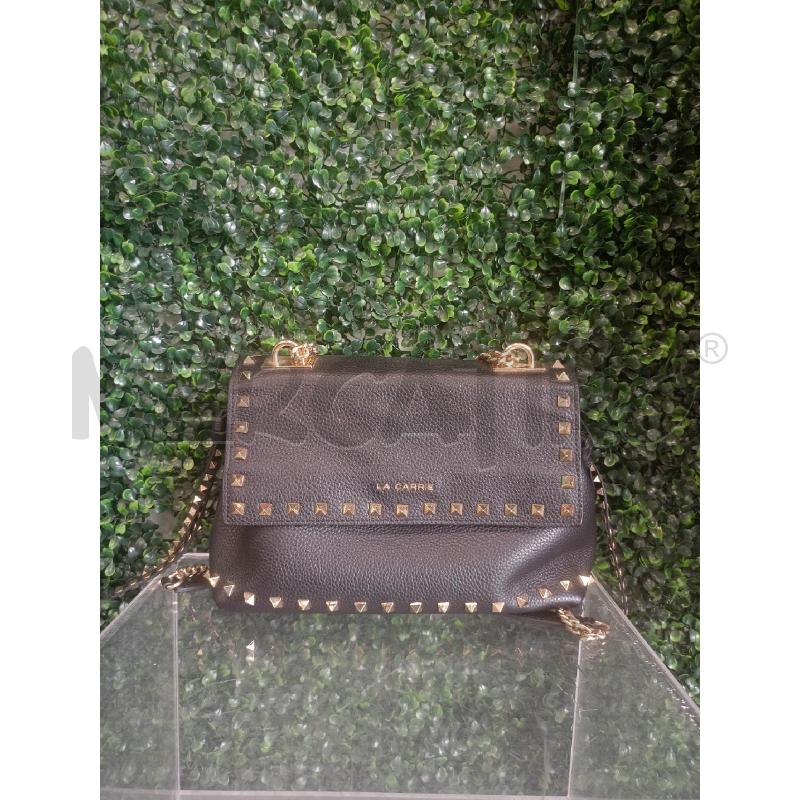 TRACOLLA DONNA LA CARRIE STUDS LUCY SMALL SHOULDER BAG NERA VERA PELLE  | Mercatino dell'Usato Colleferro 1