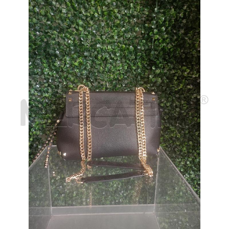TRACOLLA DONNA LA CARRIE STUDS LUCY SMALL SHOULDER BAG NERA VERA PELLE  | Mercatino dell'Usato Colleferro 3