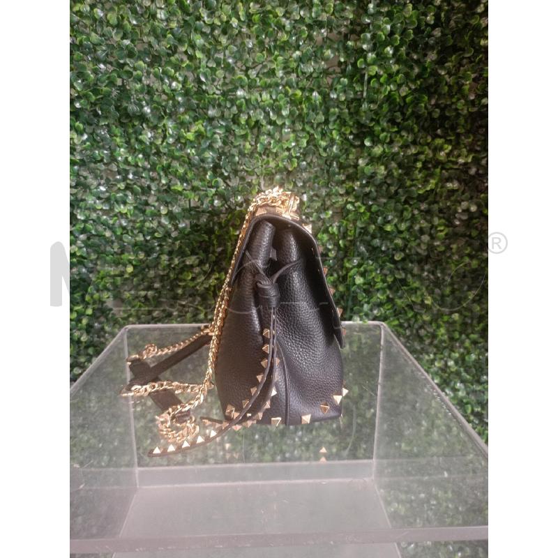 TRACOLLA DONNA LA CARRIE STUDS LUCY SMALL SHOULDER BAG NERA VERA PELLE  | Mercatino dell'Usato Colleferro 4