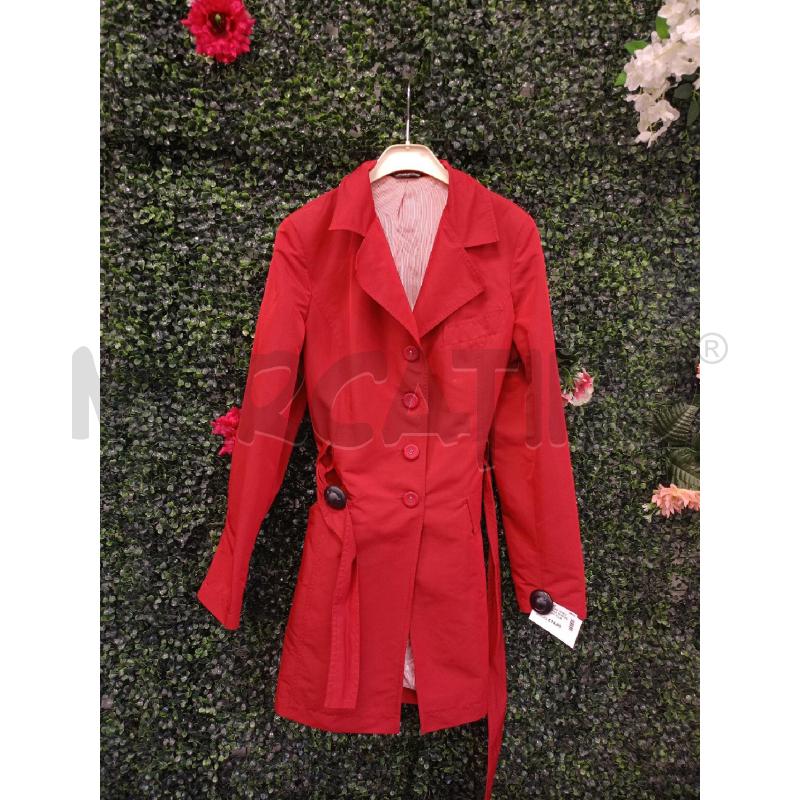TRENCH DONNA MII ROSSO LUNGO CINT | Mercatino dell'Usato Colleferro 1