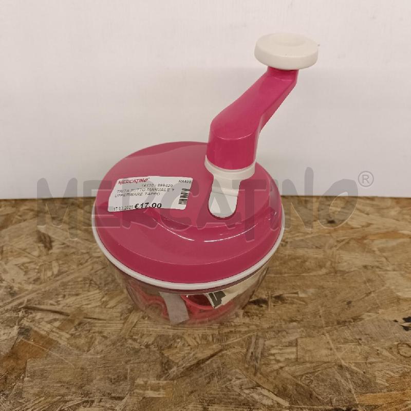 TRITA TUTTO MANUALE TUPPERWARE TAPPO ROSA | Mercatino dell'Usato Colleferro 1