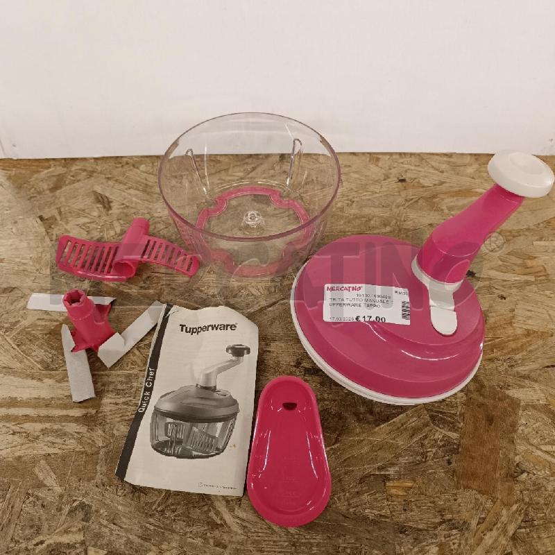 TRITA TUTTO MANUALE TUPPERWARE TAPPO ROSA | Mercatino dell'Usato Colleferro 2