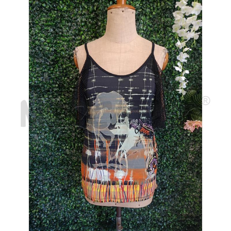 T SHIRT DONNA SAVE THE QUEEN RETINA MANICHE  | Mercatino dell'Usato Colleferro 1