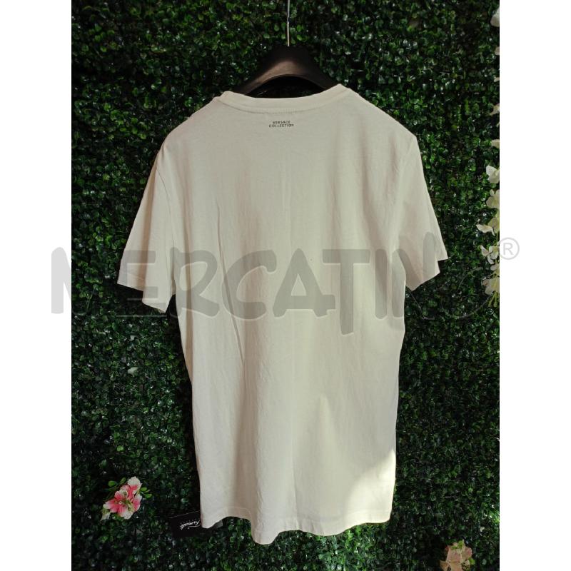 T SHIRT DONNA VERSACE BIANCA RICAMO CENTRALE  | Mercatino dell'Usato Colleferro 2