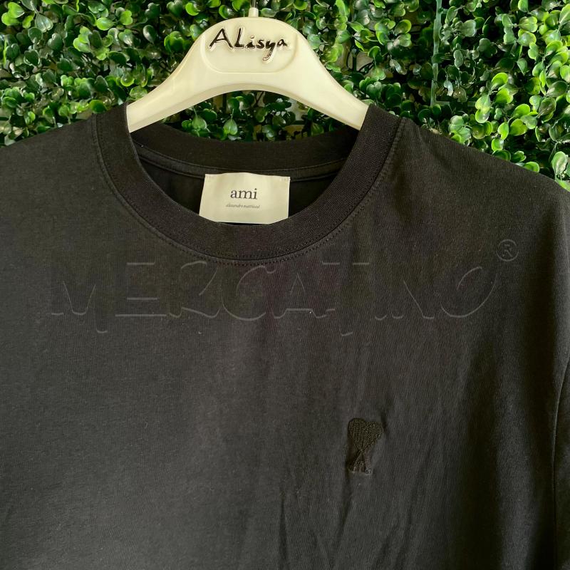 T SHIRT UOMO AMI ALEXANDRE MATTIUSSI NE LOGO ALTO A DESTRA  | Mercatino dell'Usato Colleferro 2