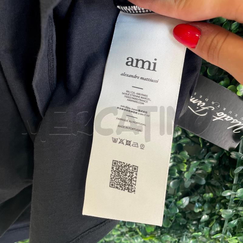 T SHIRT UOMO AMI ALEXANDRE MATTIUSSI NE LOGO ALTO A DESTRA  | Mercatino dell'Usato Colleferro 3