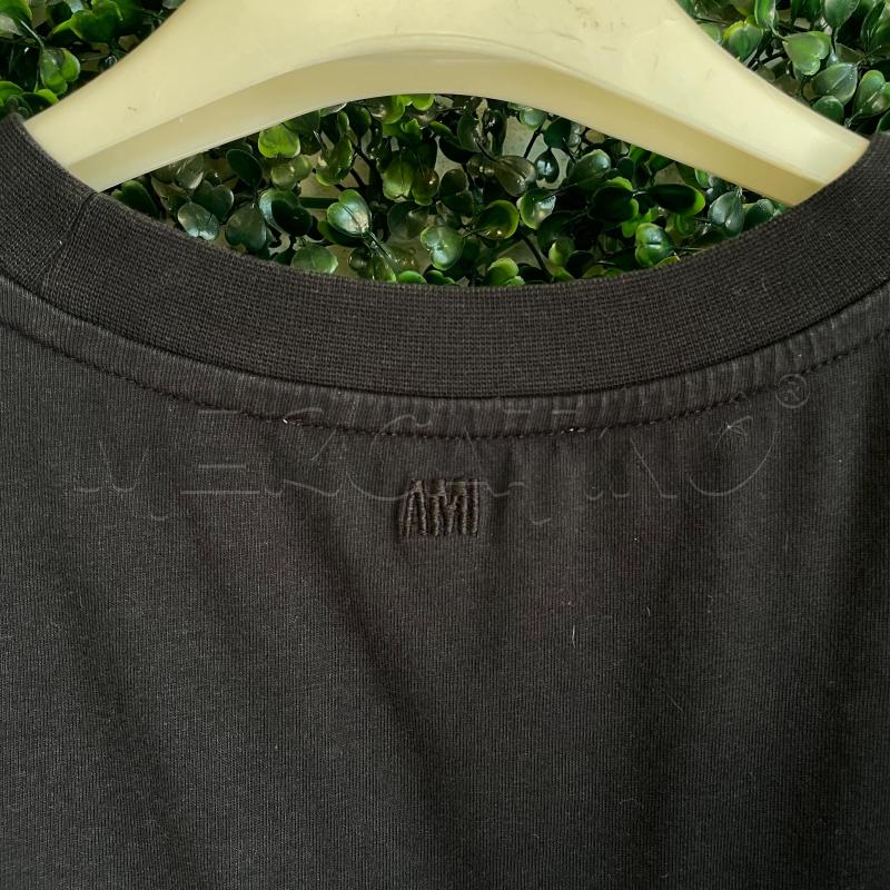 T SHIRT UOMO AMI ALEXANDRE MATTIUSSI NE LOGO ALTO A DESTRA  | Mercatino dell'Usato Colleferro 5