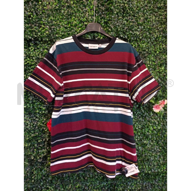 T SHIRT UOMO CARHARTT RIGHE BIA VIO NE | Mercatino dell'Usato Colleferro 1