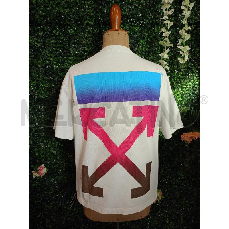 T SHIRT UOMO OFF WHITE BIA FUXIA  | Mercatino dell'Usato Colleferro 2