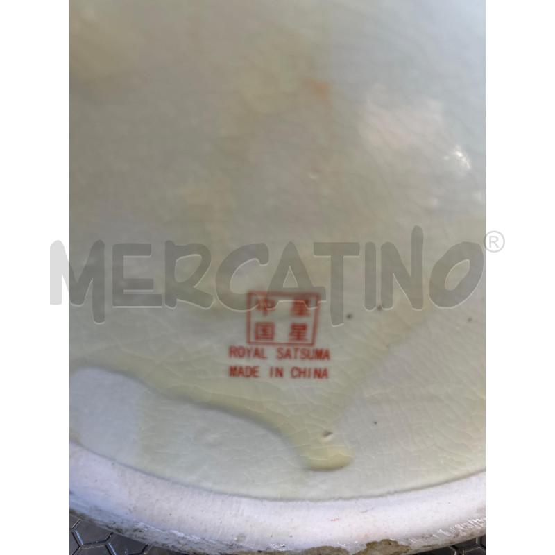 VASO DECORATIVO ORIENTALE CON BASE IN LEGNO | Mercatino dell'Usato Colleferro 2