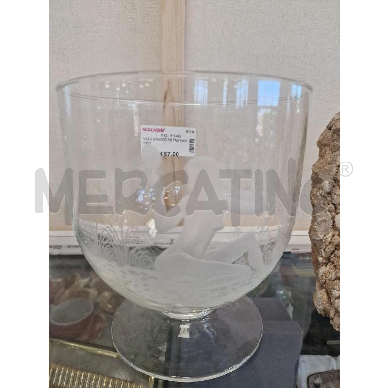 VASO GRANDE VETRO VARISCO | Mercatino dell'Usato Colleferro 1