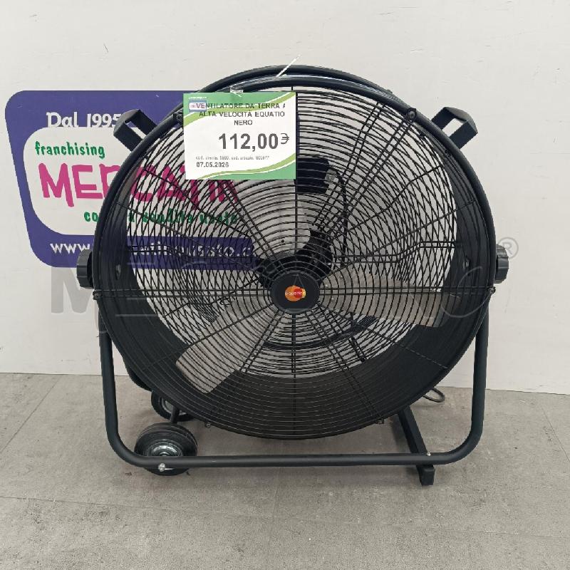 VENTILATORE DA TERRA AD ALTA VELOCITÀ EQUATION NERO | Mercatino dell'Usato Colleferro 1