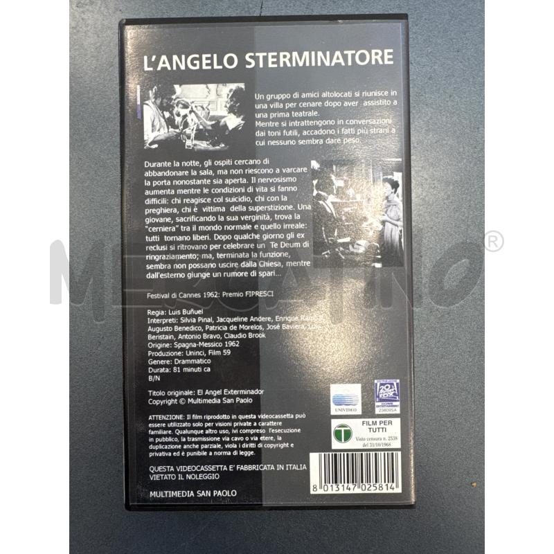 VHS - L'ANGELO STERMINATORE  | Mercatino dell'Usato Colleferro 3
