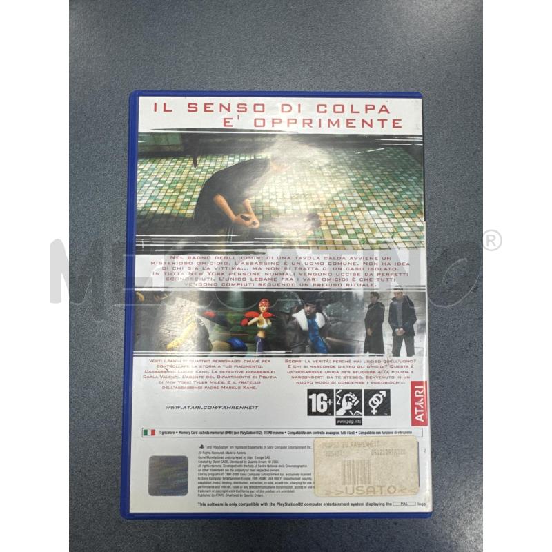 VIDEOGIOCO PS - INDIGO PROPHECY  | Mercatino dell'Usato Colleferro 3