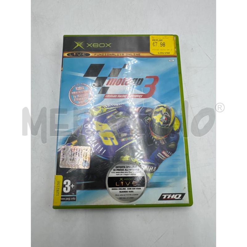 VIDEOGIOCO XBOX (ORIGINALE) MOTO GP 3 | Mercatino dell'Usato Colleferro 1