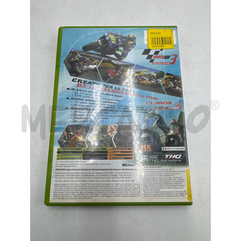 VIDEOGIOCO XBOX (ORIGINALE) MOTO GP 3 | Mercatino dell'Usato Colleferro 3