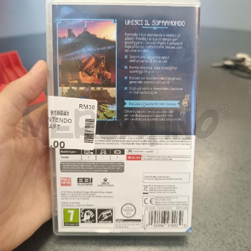VIDEO GIOCO NINTENDO SWITCH MINECRAFT LEGEND DELUXE EDITION | Mercatino dell'Usato Colleferro 2