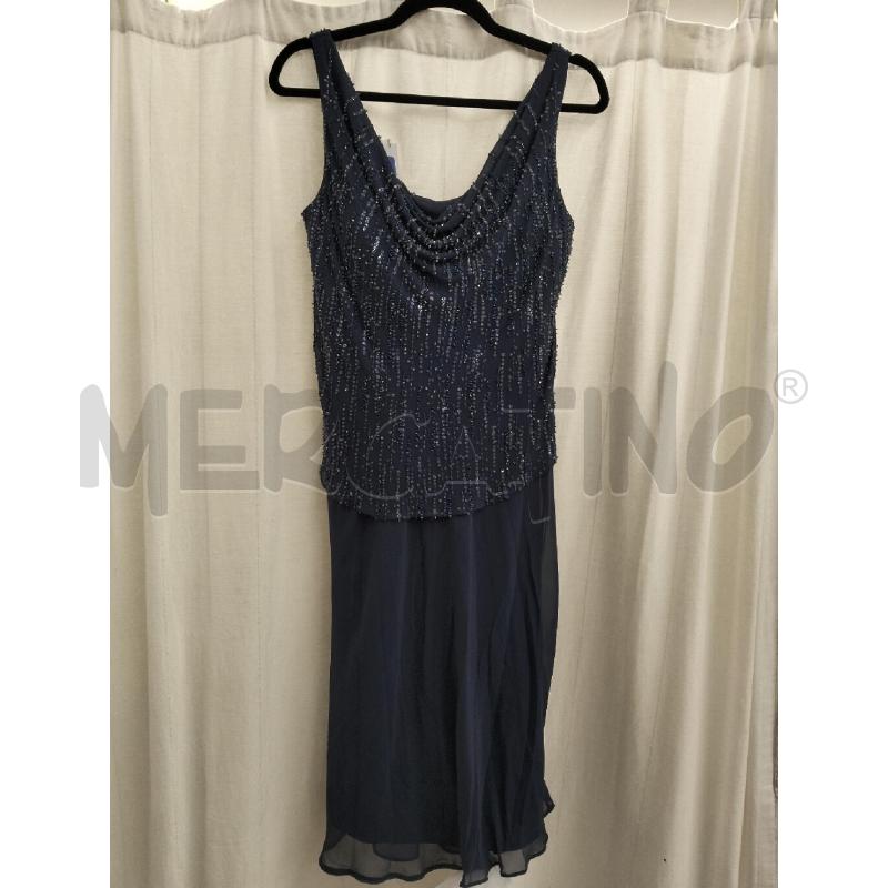 ABITO DONNA FURSTENBERG BLU PERLINE | Mercatino dell'Usato Roma portonaccio 1