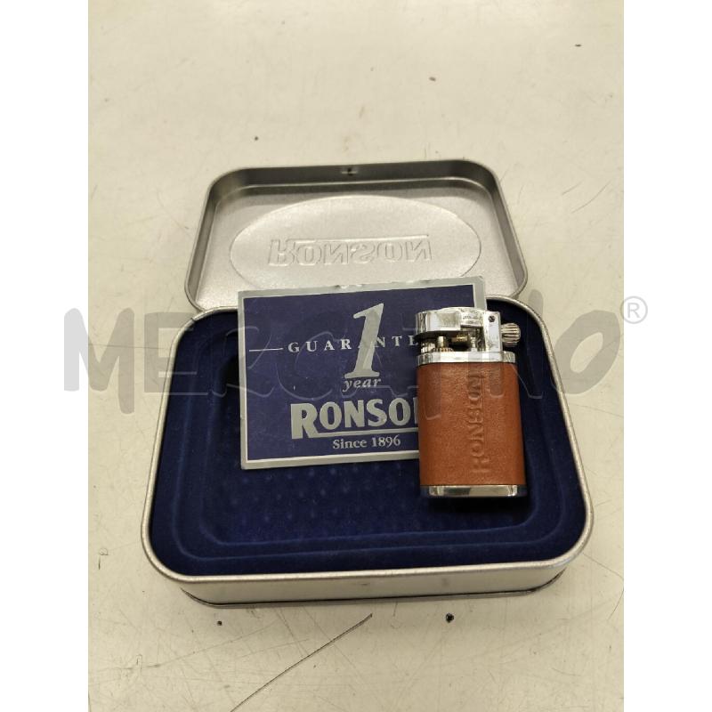 ACCENDINO RONSON IN FINTA PELLE | Mercatino dell'Usato Roma portonaccio 1
