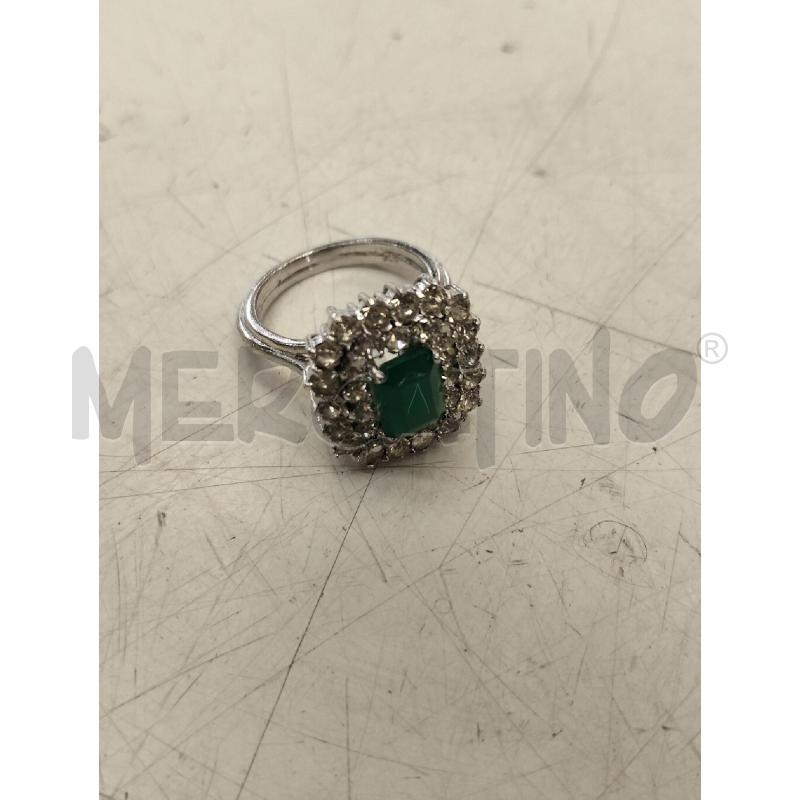 ANELLO ARG PIETRA VERDE | Mercatino dell'Usato Roma portonaccio 1