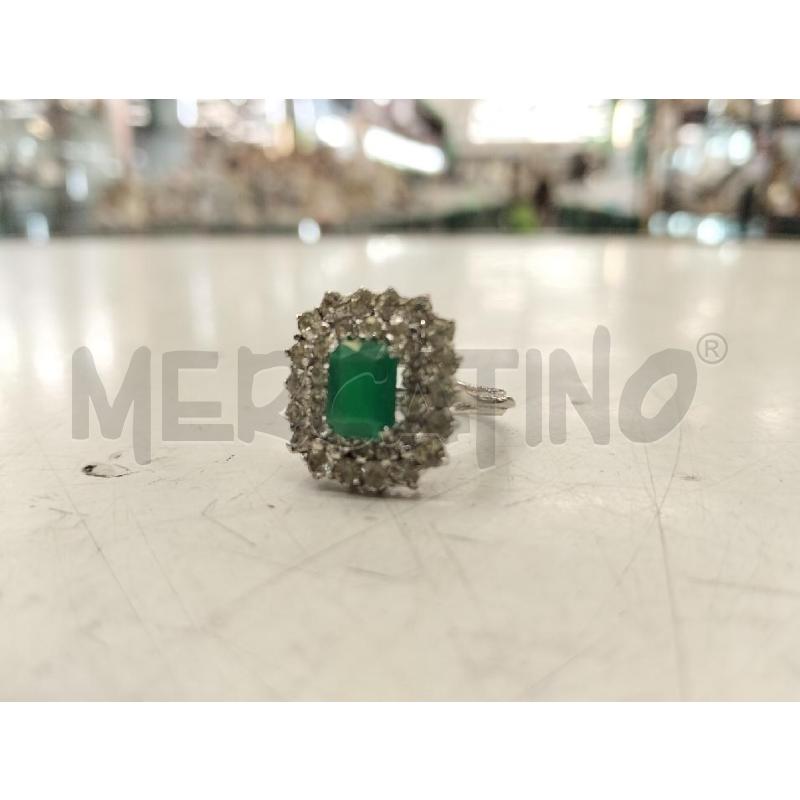 ANELLO ARG PIETRA VERDE | Mercatino dell'Usato Roma portonaccio 2