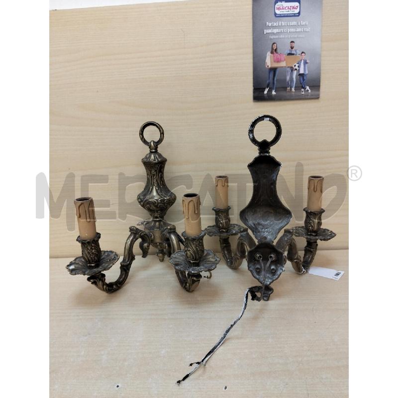 APPLIQUE OTTONE COPPIA | Mercatino dell'Usato Roma portonaccio 4