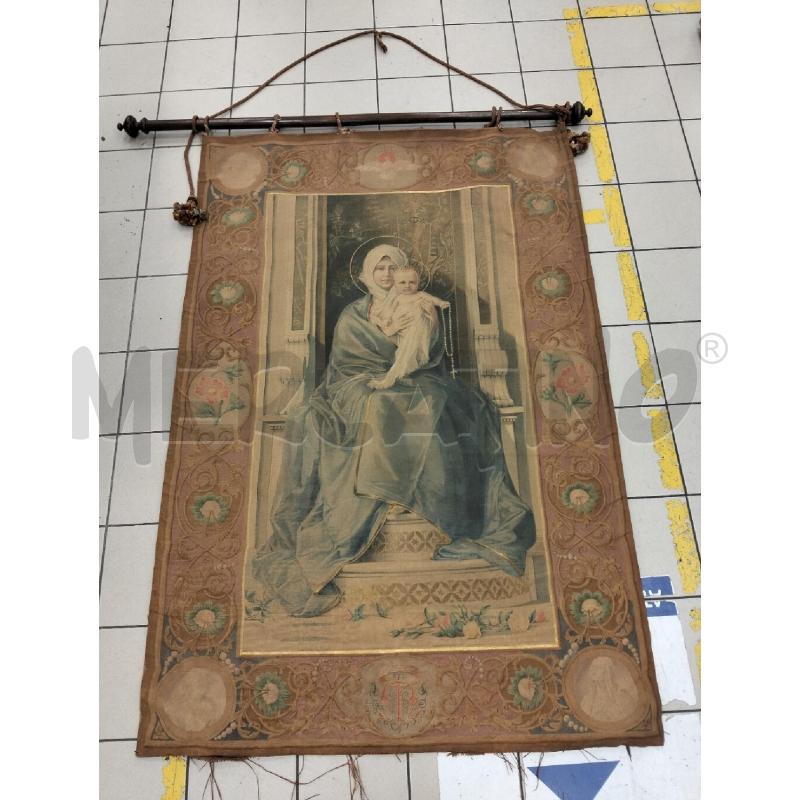 ARAZZO ANTICO MADONNA CON BAMBINO | Mercatino dell'Usato Roma portonaccio 1