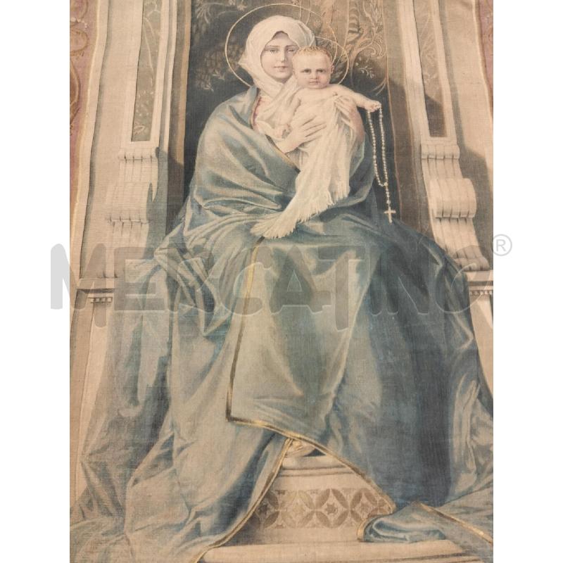 ARAZZO ANTICO MADONNA CON BAMBINO | Mercatino dell'Usato Roma portonaccio 2