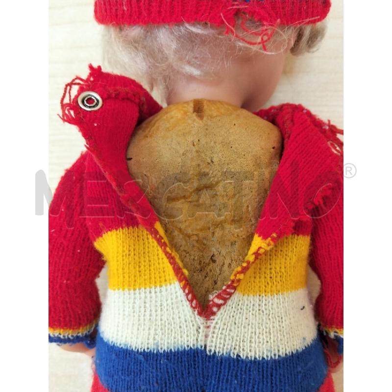 BAMBOLA ANNI 70 RETRO BABY DOLL EFFE H39,5 | Mercatino dell'Usato Roma portonaccio 5