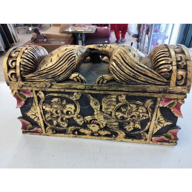 BAULETTO BALINESE LEGNO INTARSIATO | Mercatino dell'Usato Roma portonaccio 4