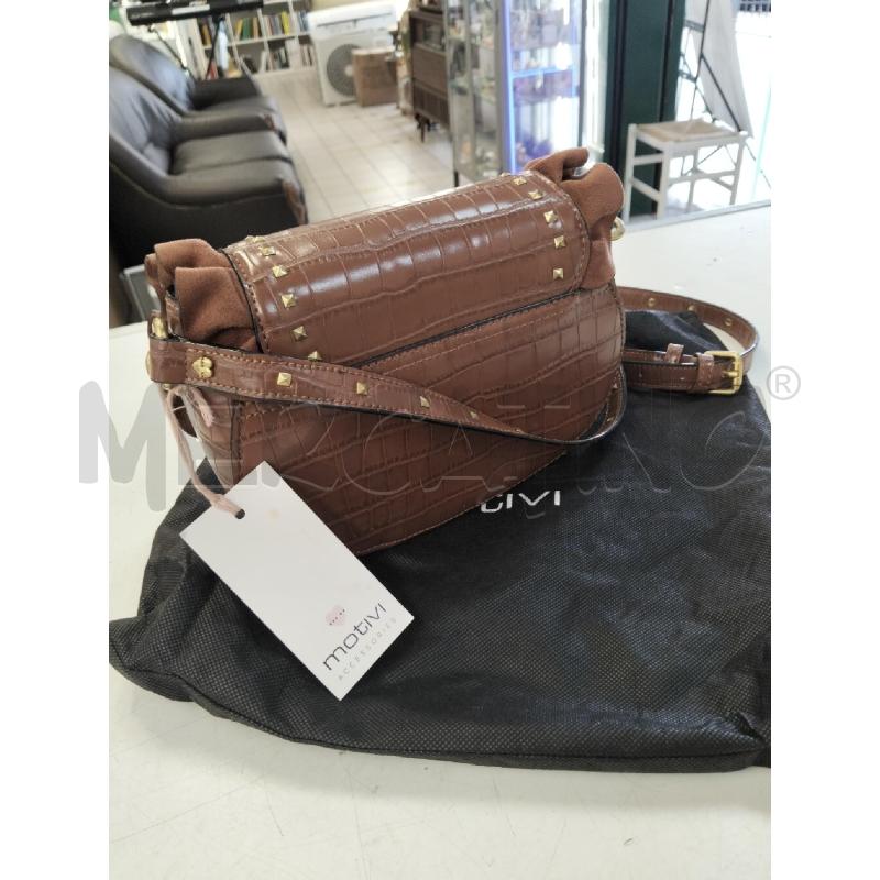 BORSA DONNA MOTIVI MARRONE | Mercatino dell'Usato Roma portonaccio 3