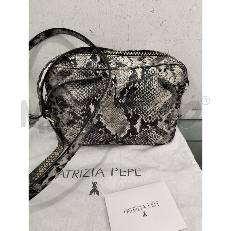BORSA DONNA PATRIZIA PEPE GRIGIO MACULATA | Mercatino dell'Usato Roma portonaccio 2
