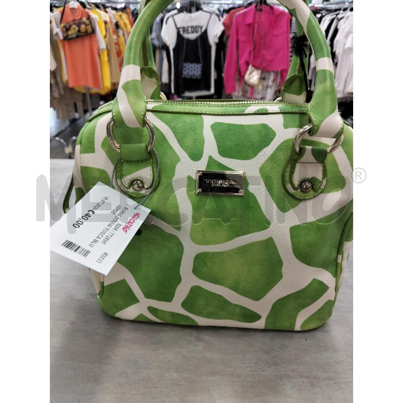 BORSA DONNA TOSCA BLU VERDE | Mercatino dell'Usato Roma portonaccio 1