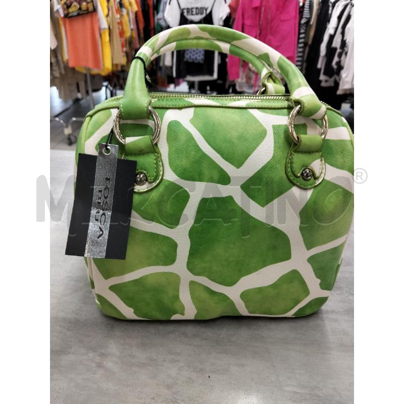 BORSA DONNA TOSCA BLU VERDE | Mercatino dell'Usato Roma portonaccio 2