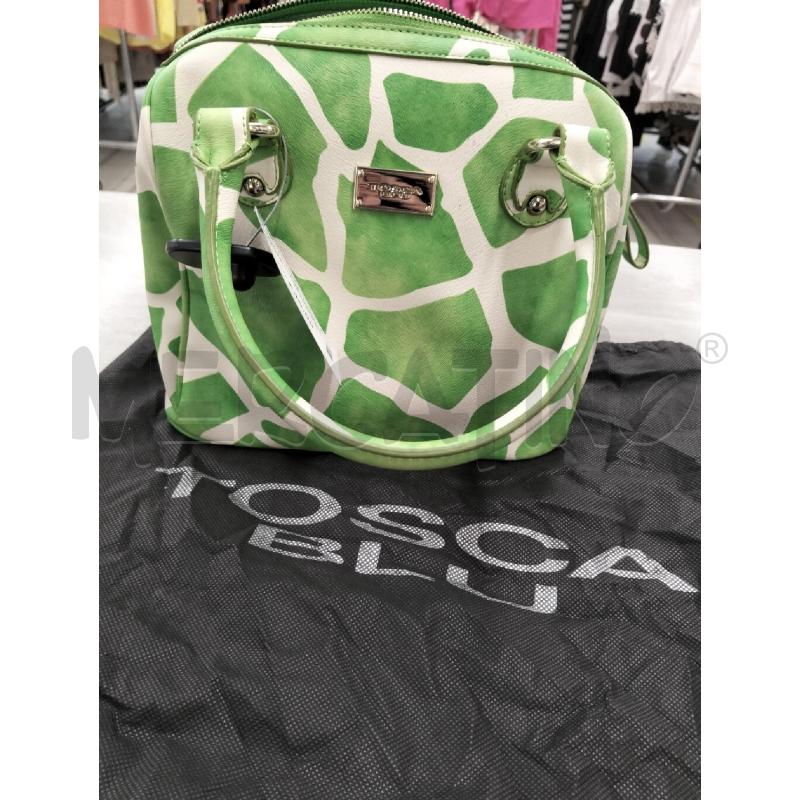 BORSA DONNA TOSCA BLU VERDE | Mercatino dell'Usato Roma portonaccio 4